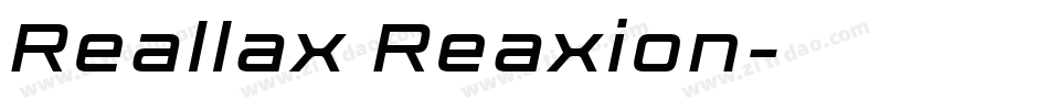 Reallax Reaxion字体转换